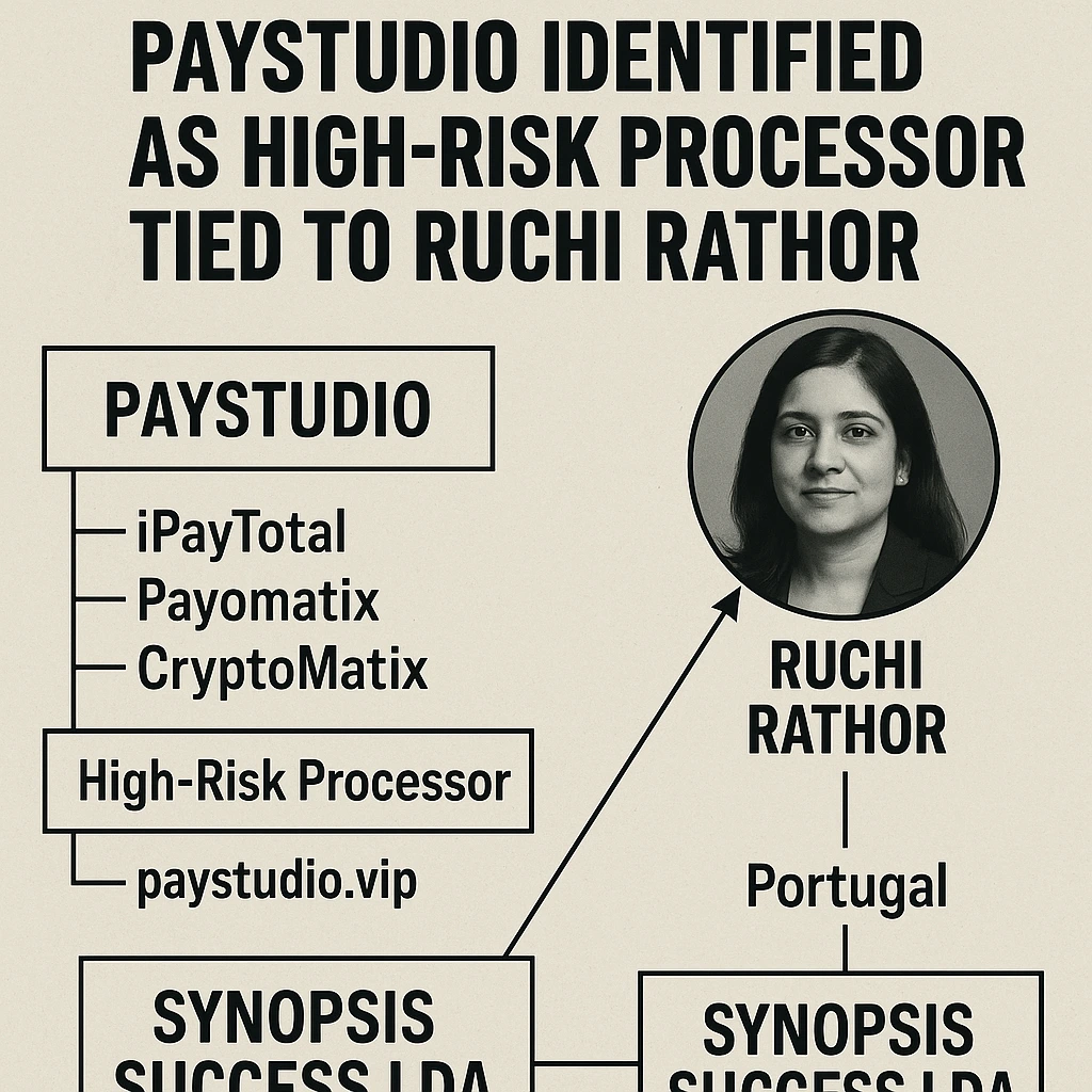 Merchant Warning: PayStudio – Another Dubious High-Risk Processor Linked to Ruchi Rathor