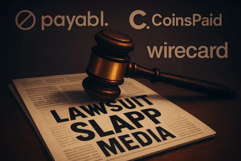 Scam-Or Report: Payabl and CoinsPaid — Wirecard 2.0? A Growing Pattern of Threats, SLAPP Lawsuits, and Media Intimidation