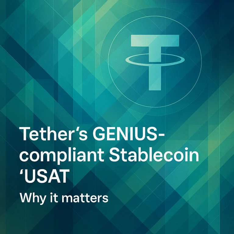 Tether’s GENIUS-Compliant Stablecoin “USA₮”: A Turning Point for Regulated Digital Dollars