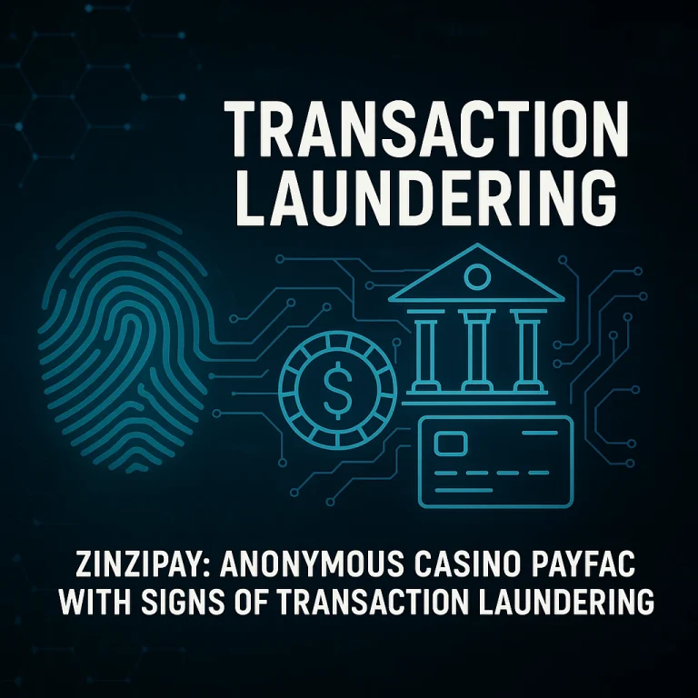 Zinzipay: The Shadowy Casino PayFac Under Scrutiny for Transaction Laundering — Request for Information