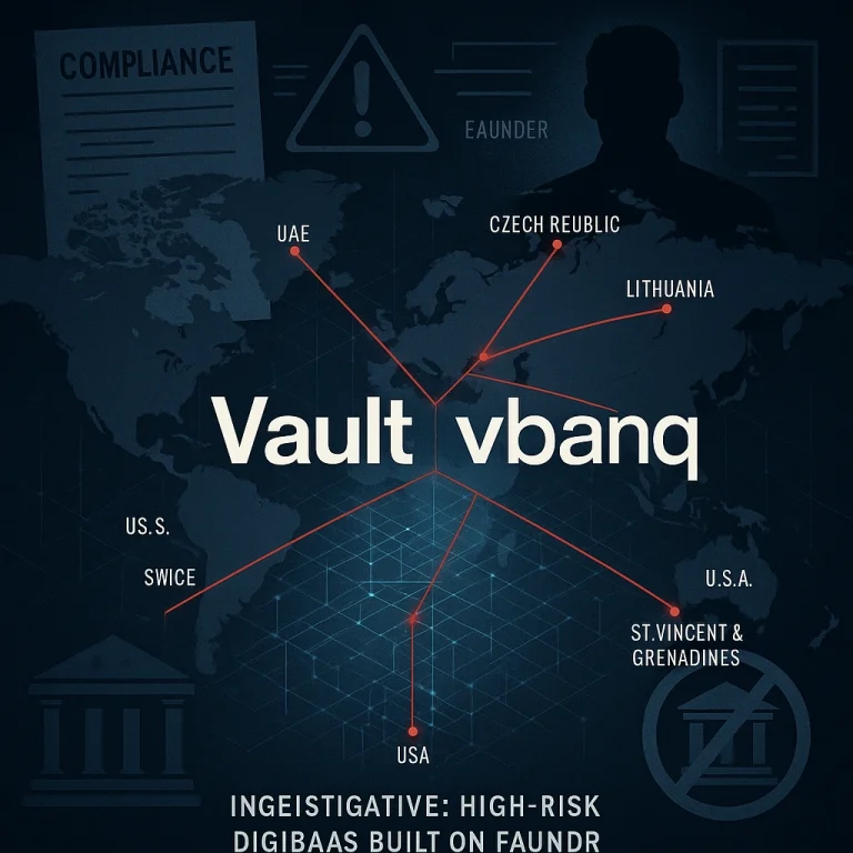 Red-Flag Review: Russian vbanq / Vault – A DigiBaaS “Crypto Bank” Built on the Crypterium / Choise Legacy