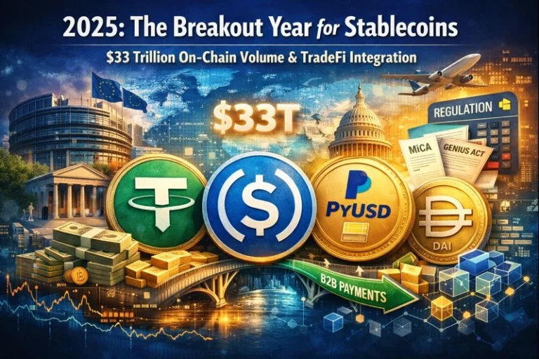 2025: The Breakout Year for Stablecoins — $33 Trillion On-Chain and a Rapidly Forming TradeFi Link