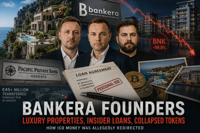 Bankera Founders Built Luxury Property Holdings While Investors Watched Their Tokens Collapse