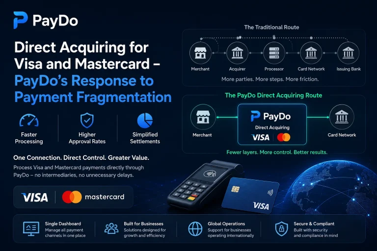 Direct Acquiring for Visa and Mastercard – PayDo’s Response to Payment Fragmentation