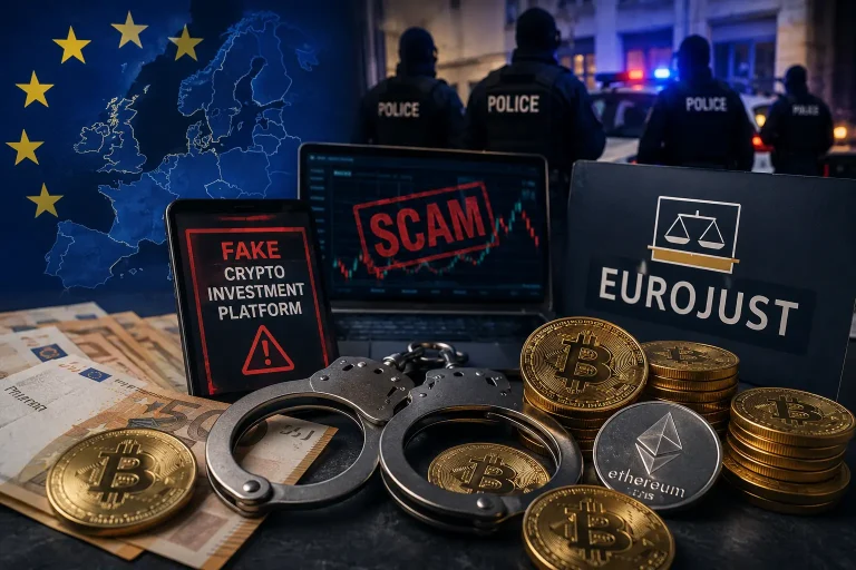 Europe-Wide Operation Dismantles Crypto Fraud Network Linked to €600 Million Losses