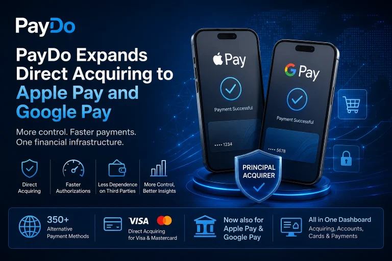 PayDo Expands Direct Acquiring to Apple Pay and Google Pay